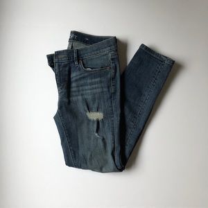 Loft Modern skinny distressed jeans